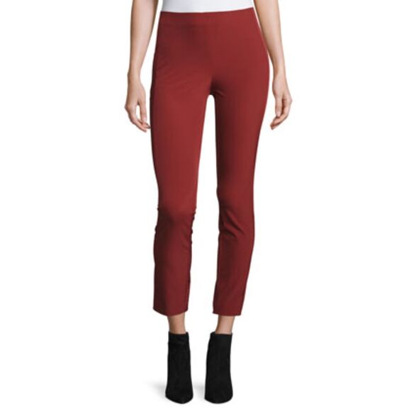 Theory Navalane Becker Pull On Pant - Cherry 2